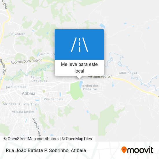 Rua João Batista P. Sobrinho mapa
