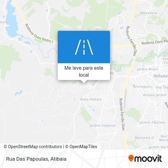 Rua Das Papoulas mapa
