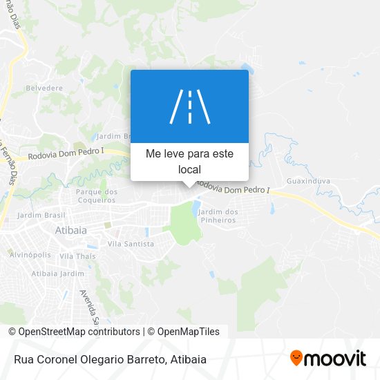 Rua Coronel Olegario Barreto mapa