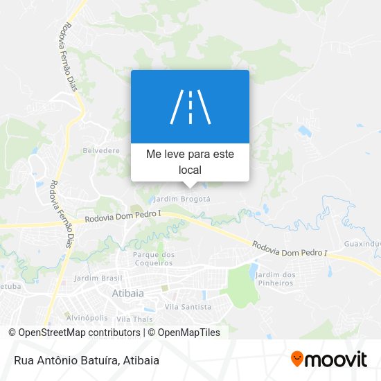 Rua Antônio Batuíra mapa