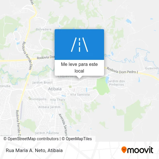 Rua Maria A. Neto mapa