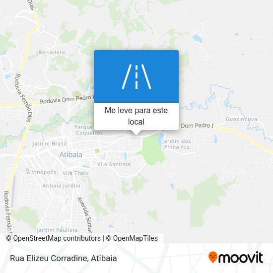 Rua Elizeu Corradine mapa