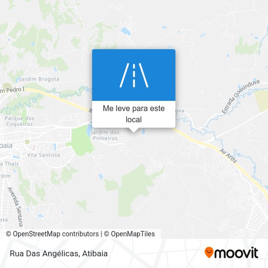Rua Das Angélicas mapa
