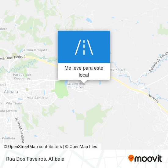 Rua Dos Faveiros mapa