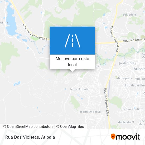 Rua Das Violetas mapa