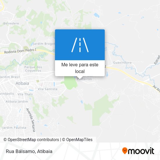 Rua Bálsamo mapa