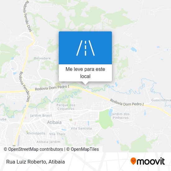 Rua Luiz Roberto mapa