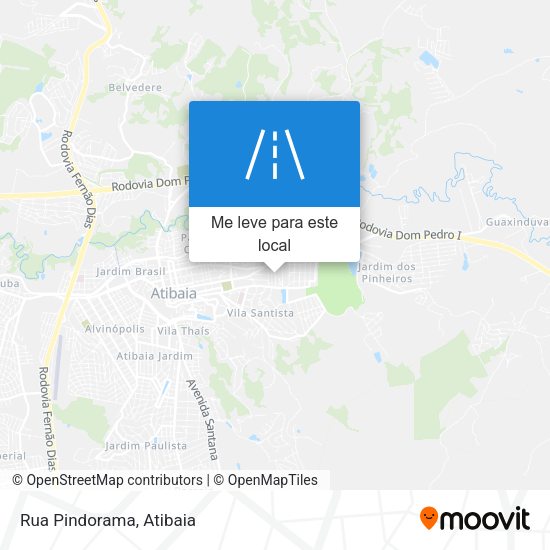 Rua Pindorama mapa