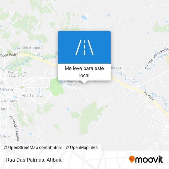 Rua Das Palmas mapa