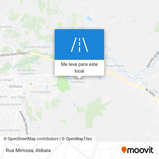 Rua Mimosa mapa