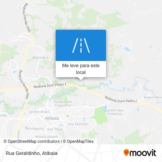 Rua Geraldinho mapa