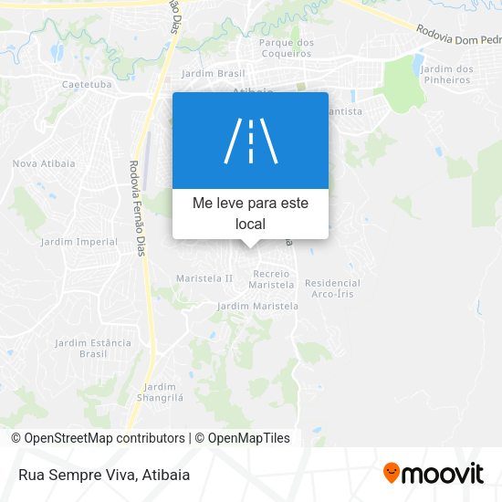 Rua Sempre Viva mapa