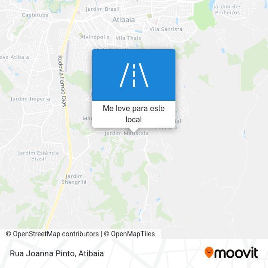 Rua Joanna Pinto mapa