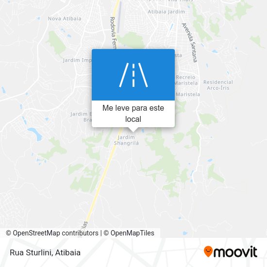 Rua Sturlini mapa