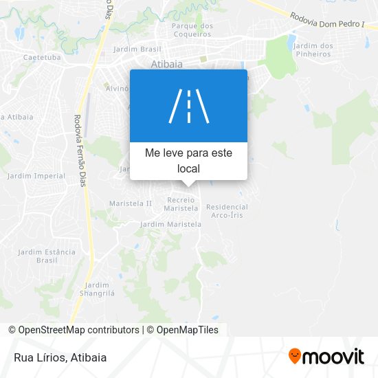 Rua Lírios mapa