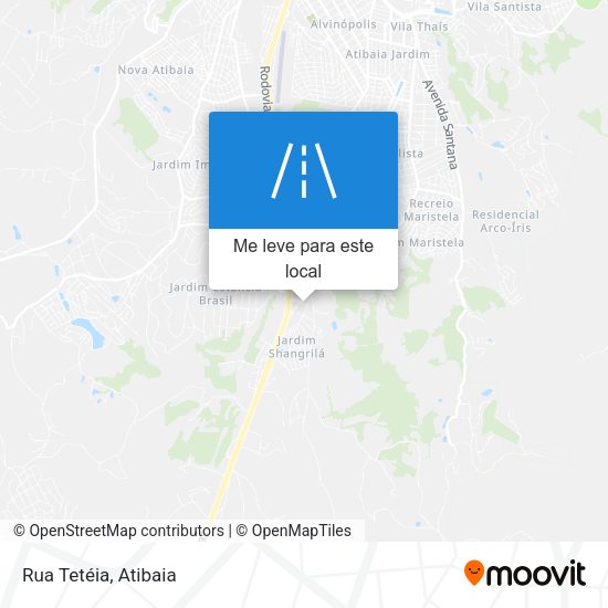 Rua Tetéia mapa