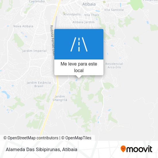 Alameda Das Sibipirunas mapa