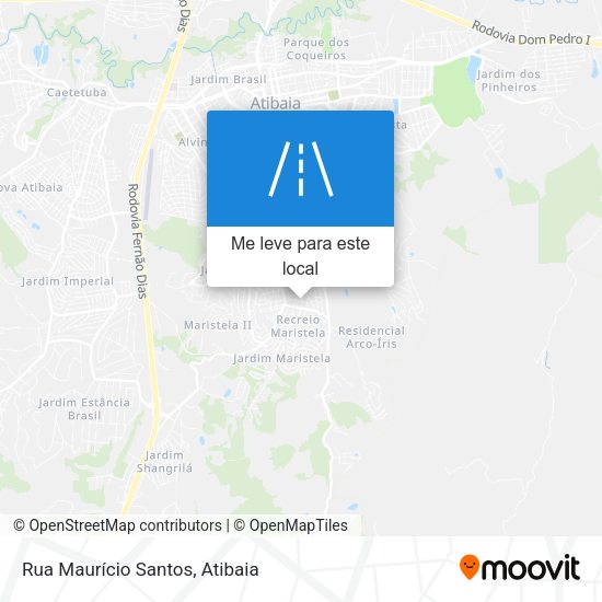 Rua Maurício Santos mapa