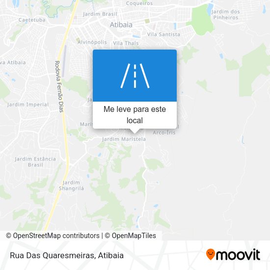 Rua Das Quaresmeiras mapa