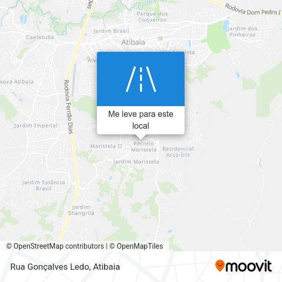 Rua Gonçalves Ledo mapa