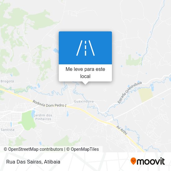Rua Das Sairas mapa