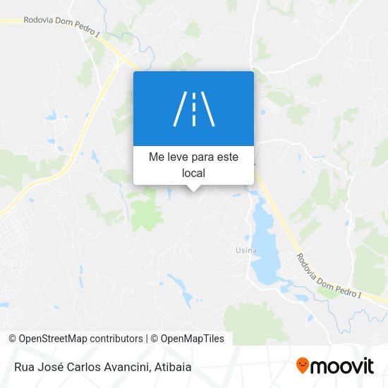 Rua José Carlos Avancini mapa