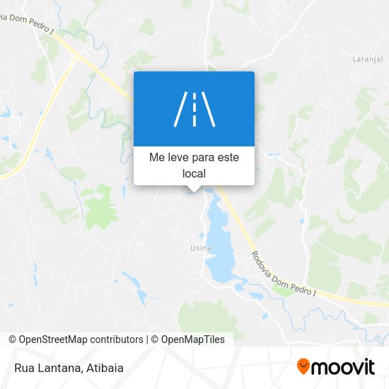 Rua Lantana mapa