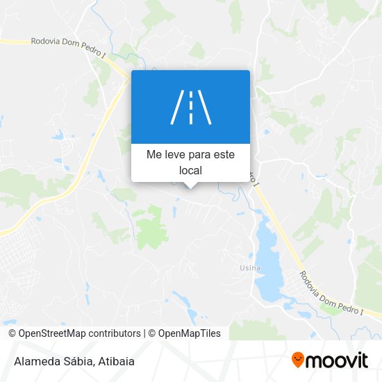 Alameda Sábia mapa