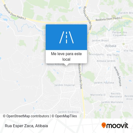 Rua Esper Zaca mapa