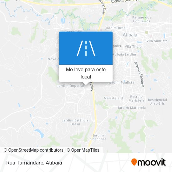 Rua Tamandaré mapa