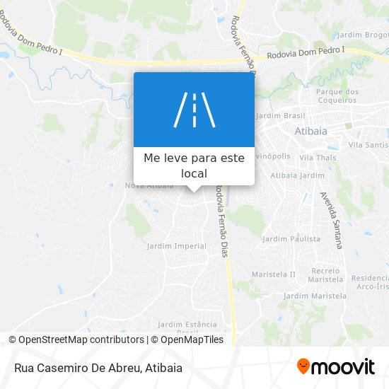 Rua Casemiro De Abreu mapa