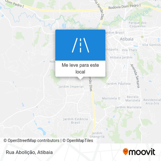 Rua Abolição mapa