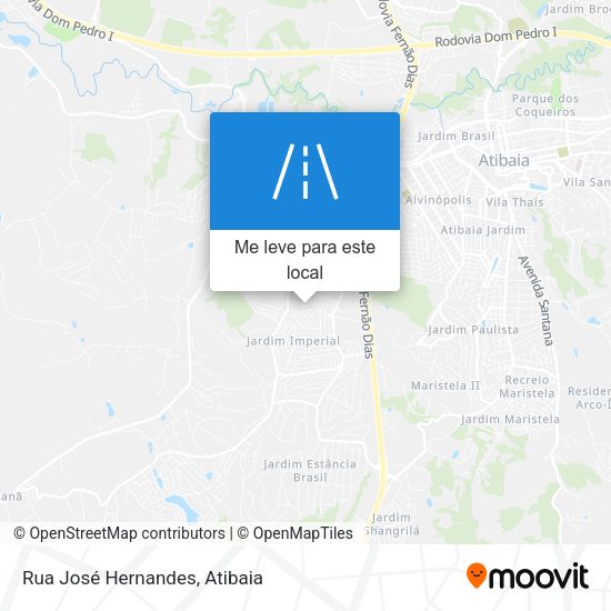 Rua José Hernandes mapa