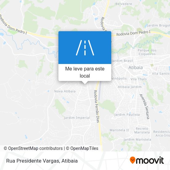 Rua Presidente Vargas mapa