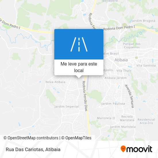 Rua Das Cariotas mapa