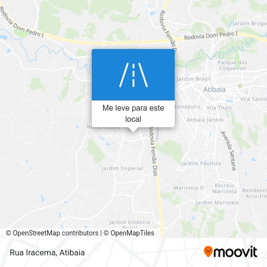 Rua Iracema mapa