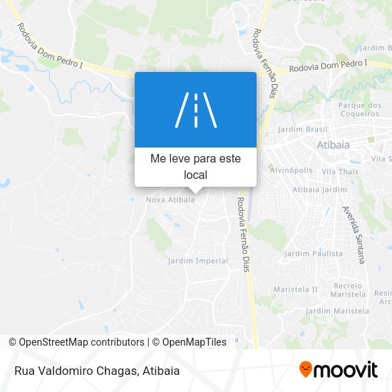 Rua Valdomiro Chagas mapa