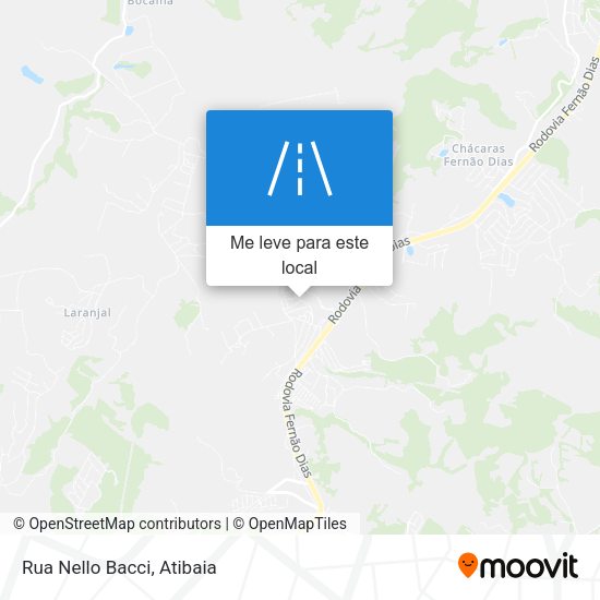 Rua Nello Bacci mapa