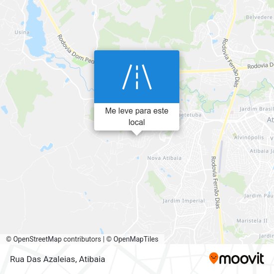 Rua Das Azaleias mapa