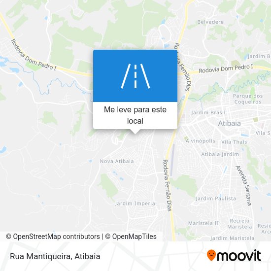 Rua Mantiqueira mapa