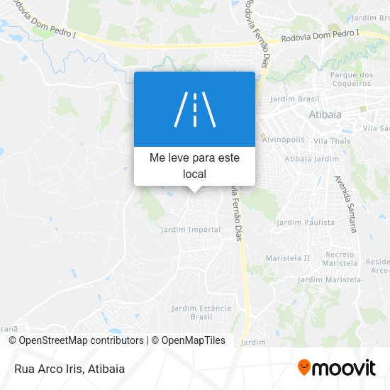 Rua Arco Iris mapa