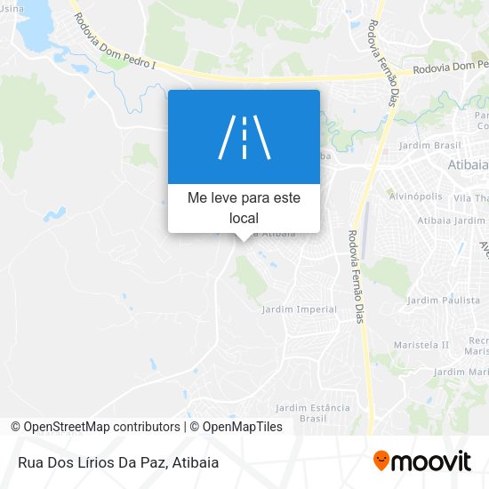 Rua Dos Lírios Da Paz mapa
