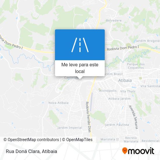 Rua Doná Clara mapa