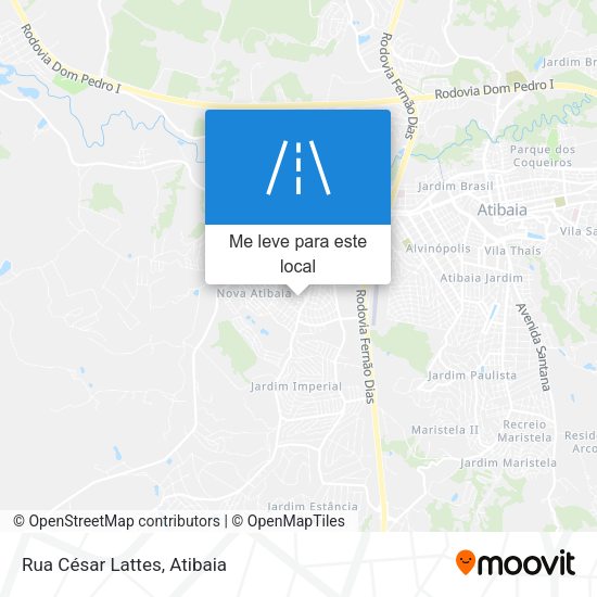 Rua César Lattes mapa
