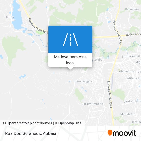 Rua Dos Geraneos mapa