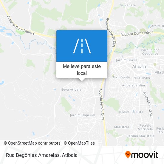 Rua Begônias Amarelas mapa