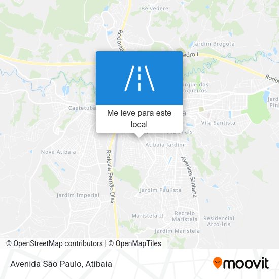 Avenida São Paulo mapa