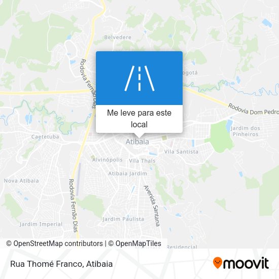 Rua Thomé Franco mapa