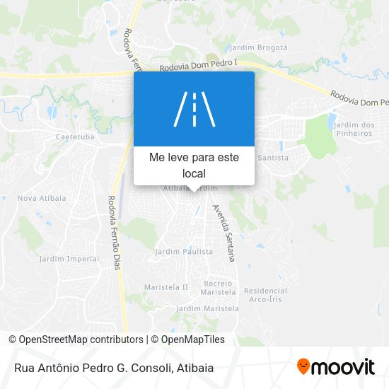 Rua Antônio Pedro G. Consoli mapa