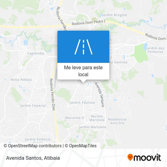 Avenida Santos mapa